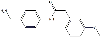 N-[4-(aminomethyl)phenyl]-2-(3-methoxyphenyl)acetamide Structure