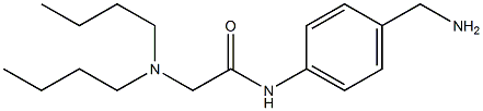 N-[4-(aminomethyl)phenyl]-2-(dibutylamino)acetamide,,结构式