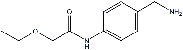N-[4-(aminomethyl)phenyl]-2-ethoxyacetamide Structure