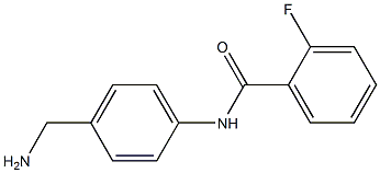 N-[4-(aminomethyl)phenyl]-2-fluorobenzamide Structure