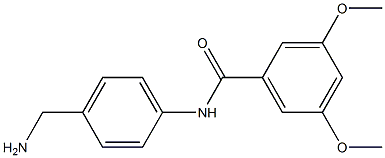 N-[4-(aminomethyl)phenyl]-3,5-dimethoxybenzamide,,结构式
