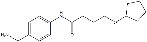N-[4-(aminomethyl)phenyl]-4-(cyclopentyloxy)butanamide Structure
