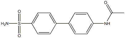 N-[4'-(aminosulfonyl)-1,1'-biphenyl-4-yl]acetamide,,结构式