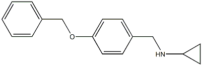 N-[4-(benzyloxy)benzyl]-N-cyclopropylamine Structure