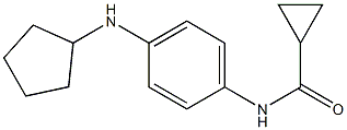 N-[4-(cyclopentylamino)phenyl]cyclopropanecarboxamide Struktur