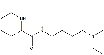 N-[4-(diethylamino)-1-methylbutyl]-6-methylpiperidine-2-carboxamide,,结构式