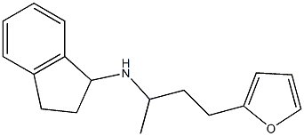 N-[4-(furan-2-yl)butan-2-yl]-2,3-dihydro-1H-inden-1-amine Structure