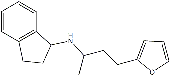 N-[4-(furan-2-yl)butan-2-yl]-2,3-dihydro-1H-inden-1-amine 结构式