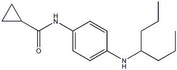 N-[4-(heptan-4-ylamino)phenyl]cyclopropanecarboxamide,,结构式