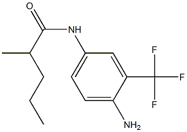 N-[4-amino-3-(trifluoromethyl)phenyl]-2-methylpentanamide,,结构式