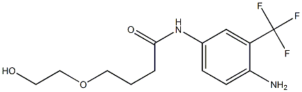 N-[4-amino-3-(trifluoromethyl)phenyl]-4-(2-hydroxyethoxy)butanamide|