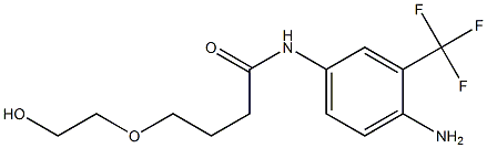  N-[4-amino-3-(trifluoromethyl)phenyl]-4-(2-hydroxyethoxy)butanamide