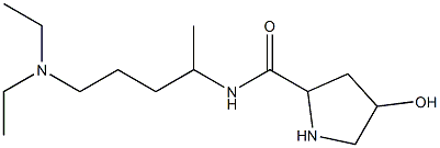 N-[5-(diethylamino)pentan-2-yl]-4-hydroxypyrrolidine-2-carboxamide Struktur