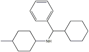 N-[cyclohexyl(phenyl)methyl]-4-methylcyclohexan-1-amine Struktur