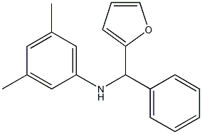 N-[furan-2-yl(phenyl)methyl]-3,5-dimethylaniline Struktur