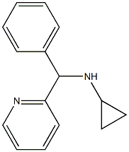 N-[phenyl(pyridin-2-yl)methyl]cyclopropanamine Structure