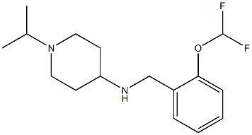 N-{[2-(difluoromethoxy)phenyl]methyl}-1-(propan-2-yl)piperidin-4-amine Structure