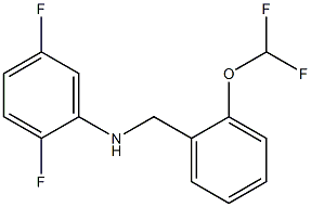 N-{[2-(difluoromethoxy)phenyl]methyl}-2,5-difluoroaniline Structure