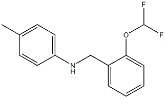 N-{[2-(difluoromethoxy)phenyl]methyl}-4-methylaniline Structure