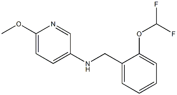 N-{[2-(difluoromethoxy)phenyl]methyl}-6-methoxypyridin-3-amine Structure