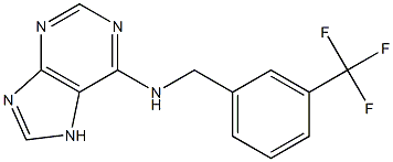 N-{[3-(trifluoromethyl)phenyl]methyl}-7H-purin-6-amine Structure