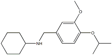 N-{[3-methoxy-4-(propan-2-yloxy)phenyl]methyl}cyclohexanamine,,结构式