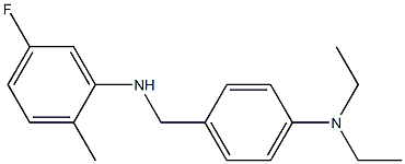 N-{[4-(diethylamino)phenyl]methyl}-5-fluoro-2-methylaniline,,结构式