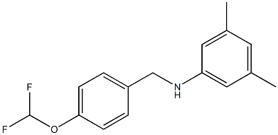 N-{[4-(difluoromethoxy)phenyl]methyl}-3,5-dimethylaniline|