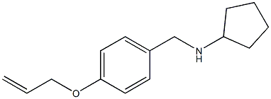 N-{[4-(prop-2-en-1-yloxy)phenyl]methyl}cyclopentanamine Struktur