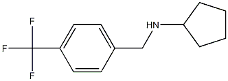 N-{[4-(trifluoromethyl)phenyl]methyl}cyclopentanamine 化学構造式