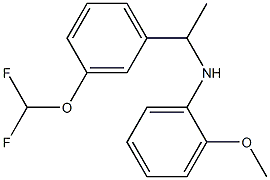 N-{1-[3-(difluoromethoxy)phenyl]ethyl}-2-methoxyaniline Structure