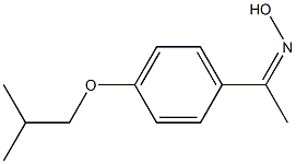 N-{1-[4-(2-methylpropoxy)phenyl]ethylidene}hydroxylamine,,结构式