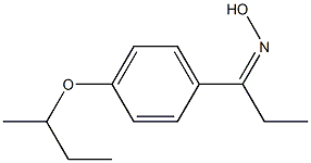 N-{1-[4-(butan-2-yloxy)phenyl]propylidene}hydroxylamine Structure