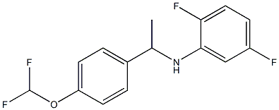 N-{1-[4-(difluoromethoxy)phenyl]ethyl}-2,5-difluoroaniline,,结构式