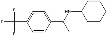 N-{1-[4-(trifluoromethyl)phenyl]ethyl}cyclohexanamine Struktur