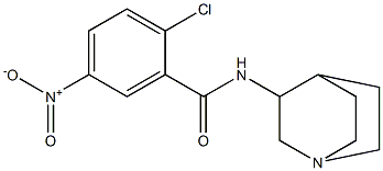 N-{1-azabicyclo[2.2.2]octan-3-yl}-2-chloro-5-nitrobenzamide Structure