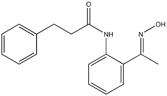  N-{2-[(1E)-N-hydroxyethanimidoyl]phenyl}-3-phenylpropanamide