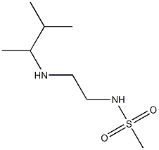 N-{2-[(3-methylbutan-2-yl)amino]ethyl}methanesulfonamide 结构式