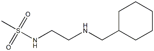 N-{2-[(cyclohexylmethyl)amino]ethyl}methanesulfonamide Structure