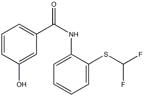 N-{2-[(difluoromethyl)sulfanyl]phenyl}-3-hydroxybenzamide Structure