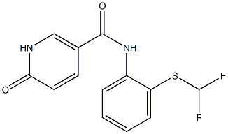 N-{2-[(difluoromethyl)sulfanyl]phenyl}-6-oxo-1,6-dihydropyridine-3-carboxamide Structure