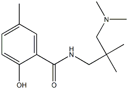 N-{2-[(dimethylamino)methyl]-2-methylpropyl}-2-hydroxy-5-methylbenzamide,,结构式