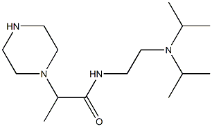 N-{2-[bis(propan-2-yl)amino]ethyl}-2-(piperazin-1-yl)propanamide Structure