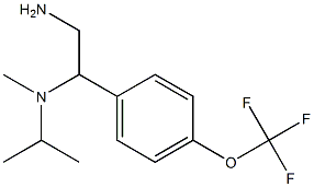 N-{2-amino-1-[4-(trifluoromethoxy)phenyl]ethyl}-N-isopropyl-N-methylamine,,结构式