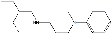 N-{3-[(2-ethylbutyl)amino]propyl}-N-methylaniline Structure