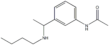 N-{3-[1-(butylamino)ethyl]phenyl}acetamide Struktur