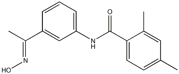N-{3-[1-(hydroxyimino)ethyl]phenyl}-2,4-dimethylbenzamide,,结构式
