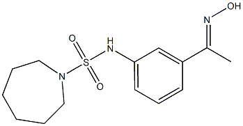 N-{3-[1-(hydroxyimino)ethyl]phenyl}azepane-1-sulfonamide