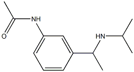 N-{3-[1-(propan-2-ylamino)ethyl]phenyl}acetamide 化学構造式