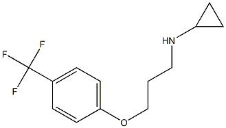 N-{3-[4-(trifluoromethyl)phenoxy]propyl}cyclopropanamine,,结构式